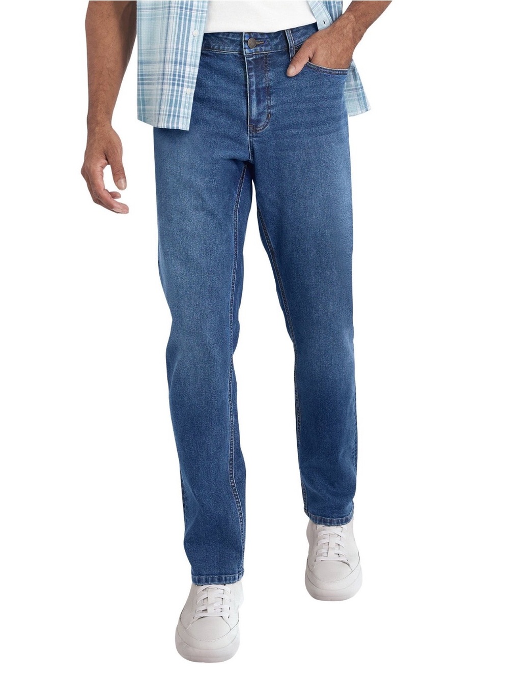 Izod Men's Slim Straight Blue Jeans